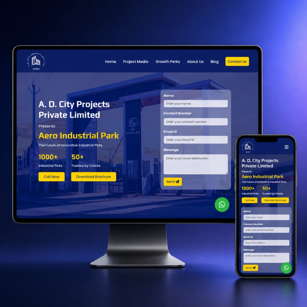 A.D. City Projects website preview