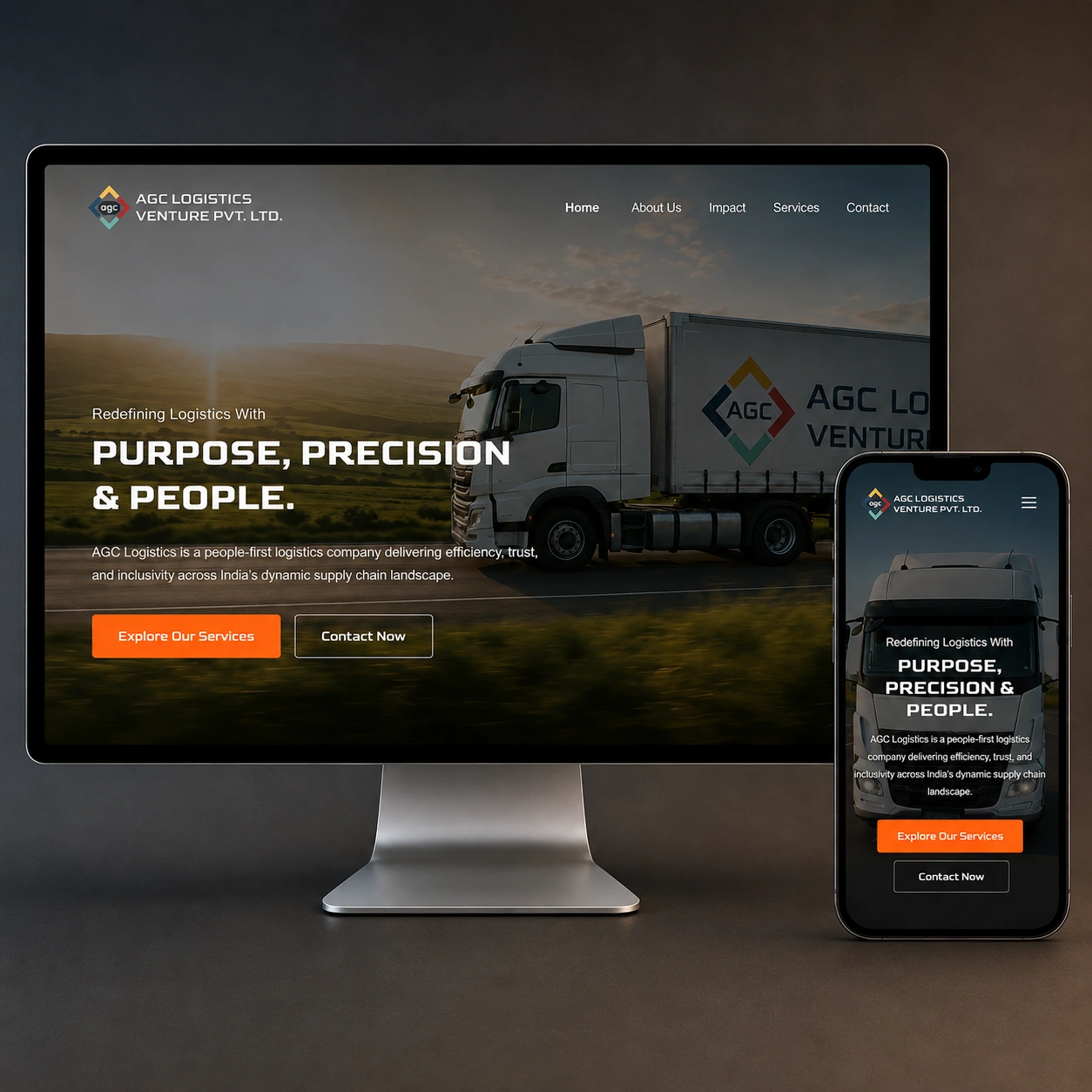 AGC Logistics website preview
