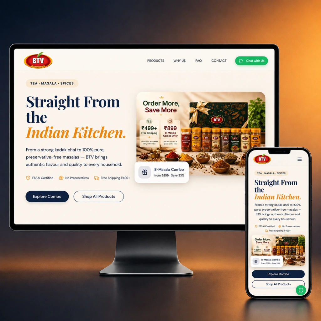 BTV website preview