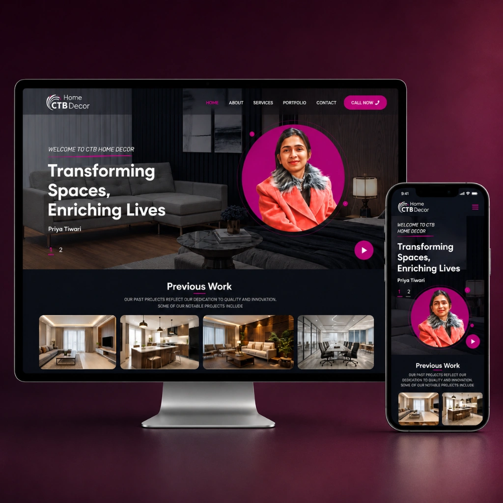 CTB Home Decor website preview