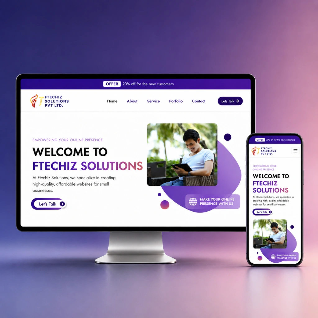 Ftechiz Solutions website preview