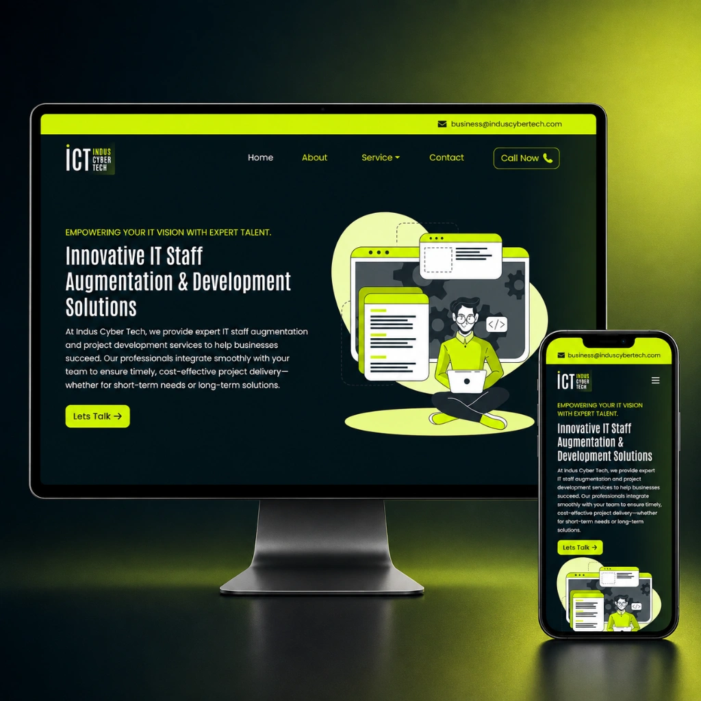 Indus Cyber Tech website preview