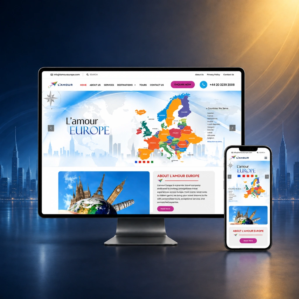 L'amour Europe website preview